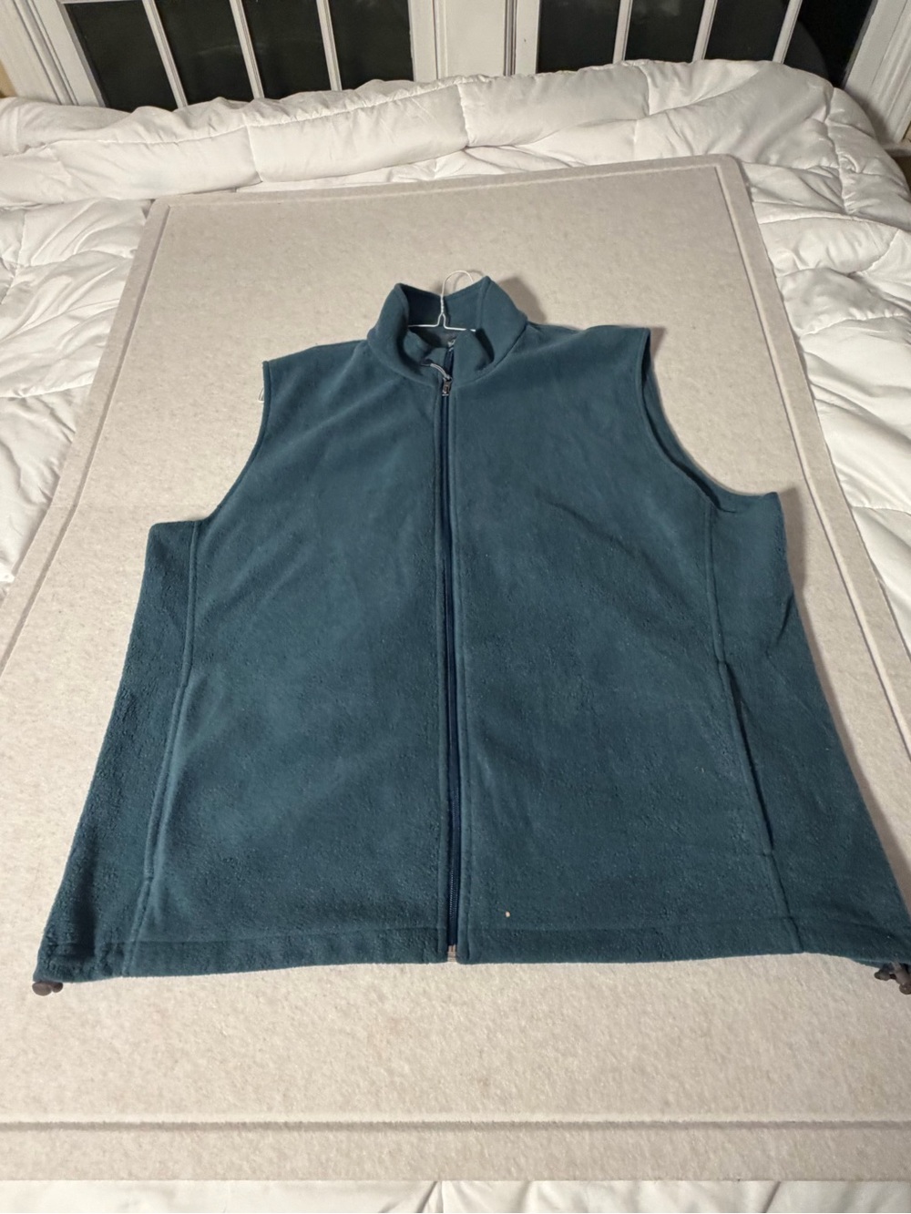 Woolrich Teal Sleeveless Full-Zip Fleece Vest XXL Tall